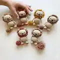 Ollie The Lion Amigurumi Pattern step 2 - assembly progress