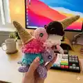 Ice Cream Turtle Amigurumi Pattern step 1 - construction progress
