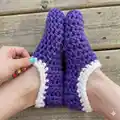 Simple Slippers Pattern step 4 - final assembly and finishing