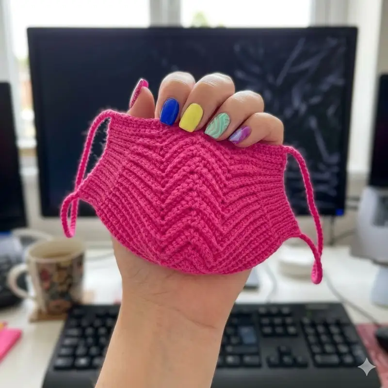 Complimentary Beginner Friendly crochet pattern: Face Mask Pattern - Simple to follow guide