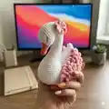 Swan Amigurumi Pattern step 4 - final assembly and finishing