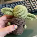 Baby Alien Amigurumi Pattern step 3 - details and accessories