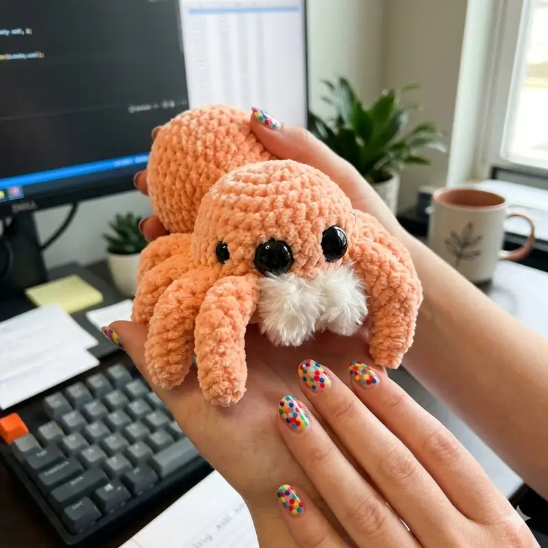 Complimentary Intermediate crochet pattern: Low Sew Spider Amigurumi Pattern - Simple to follow guide