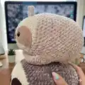 Giant Sloth Amigurumi Pattern step 2 - assembly progress