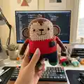 Minimal Monkey Amigurumi Pattern step 1 - construction progress