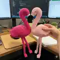 Florence the Flamingo Amigurumi Pattern step 4 - final assembly and finishing