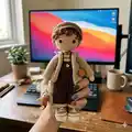 Tommy The Fisher Amigurumi Pattern step 1 - construction progress