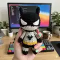 Mini Batman Amigurumi Pattern step 4 - final assembly and finishing