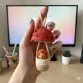 ELENDAN mushroom with mouse Amigurumi Pattern step 4 - final assembly and finishing