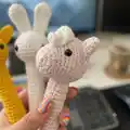 Baby Rattle Amigurumi Pattern step 3 - details and accessories