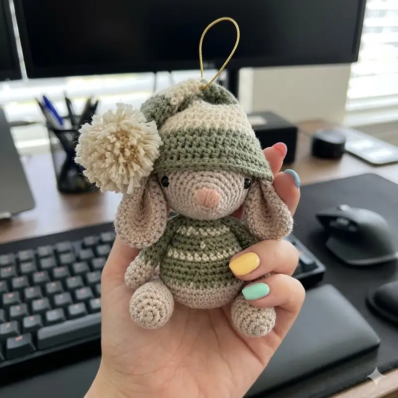 Complimentary Beginner Friendly crochet pattern: Noel the Christmas Mouse Amigurumi Pattern - Simple to follow guide