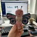 Ava the Butterfly Amigurumi Pattern step 4 - final assembly and finishing