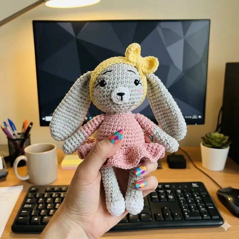Complimentary Intermediate crochet pattern: Sophie the Bunny Amigurumi Pattern - Simple to follow guide
