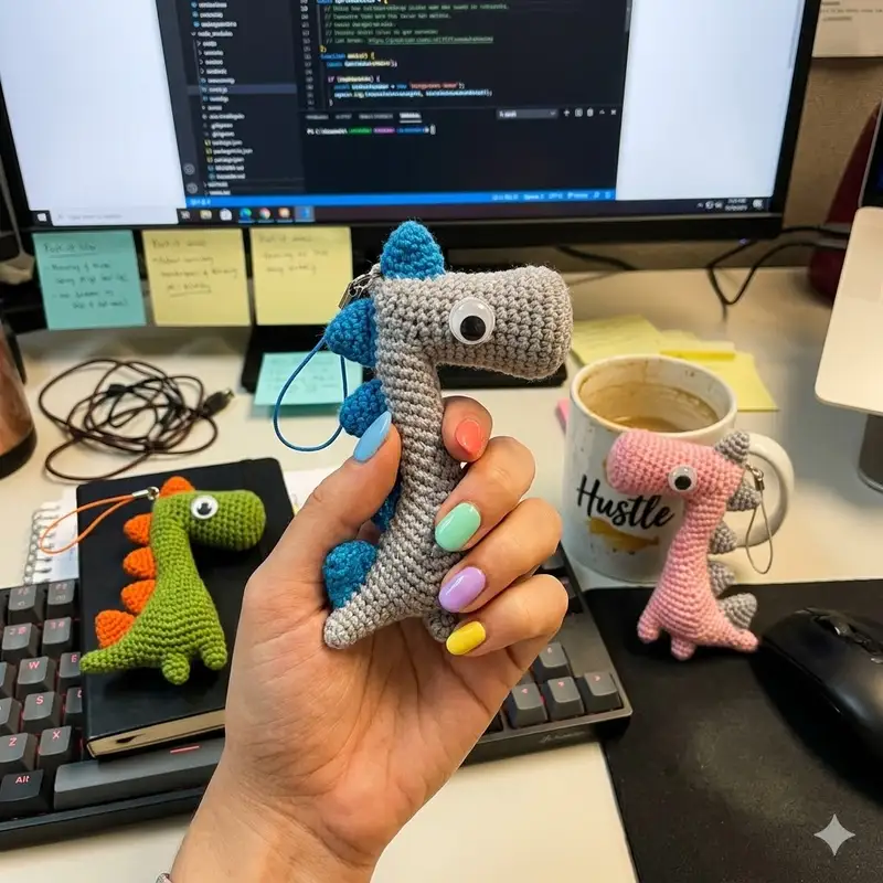 Complimentary Intermediate crochet pattern: Dino's Family Amigurumi Pattern - Simple to follow guide