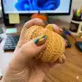Pumpkin Plush Hat Pattern step 2 - assembly progress
