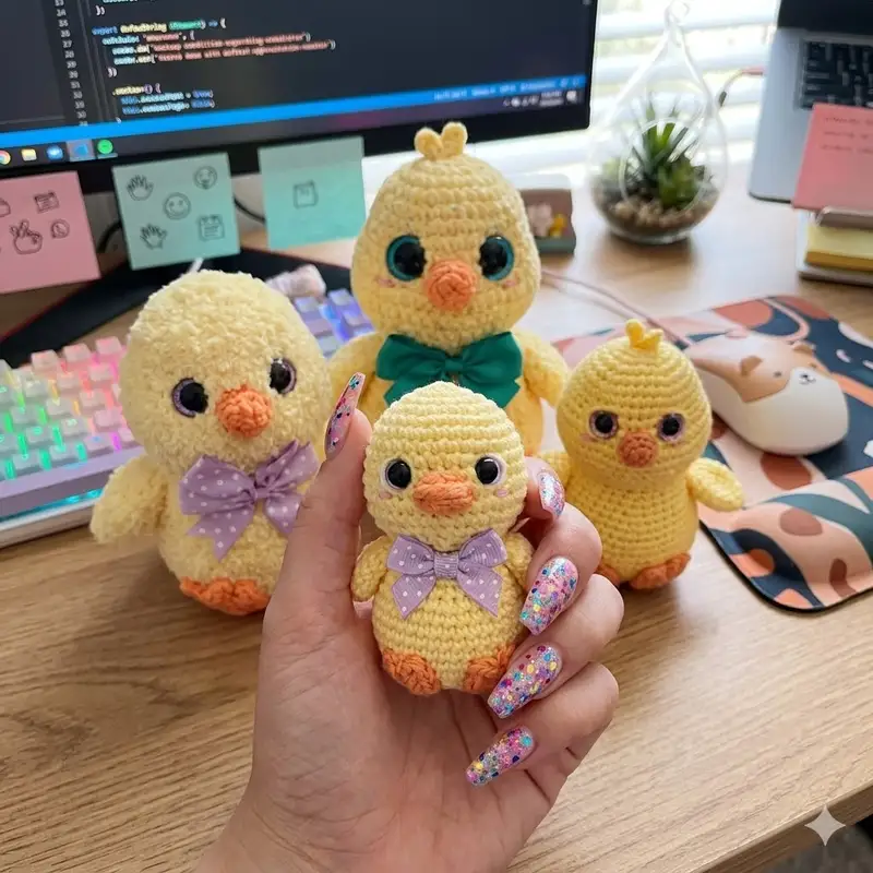 Complimentary Intermediate crochet pattern: Feather Locklear the Chick Amigurumi Pattern - Simple to follow guide