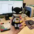 Batman Amigurumi Pattern step 1 - construction progress