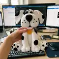 Dog Dotty Amigurumi Pattern step 1 - construction progress