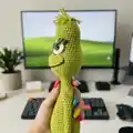 The Twelve Days of Christmas: Grinch Inspired Pattern Amigurumi Pattern step 2 - assembly progress