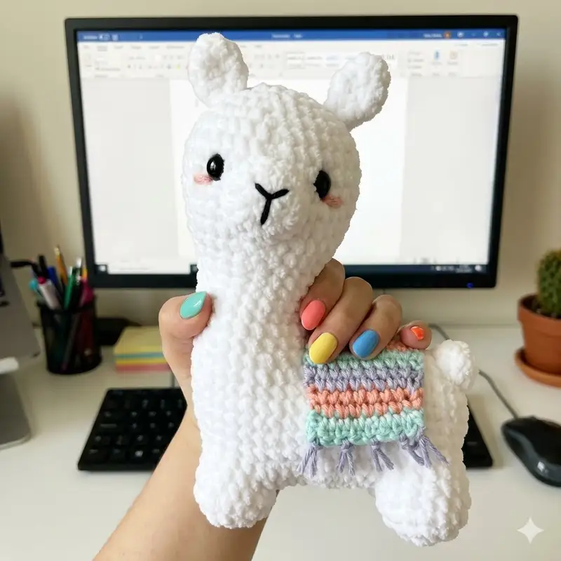Complimentary Intermediate crochet pattern: Layla the Llama Amigurumi Pattern - Simple to follow guide
