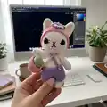 Easter Bunny Amigurumi Pattern step 2 - assembly progress