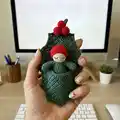 Holly Baby Amigurumi Pattern step 2 - assembly progress
