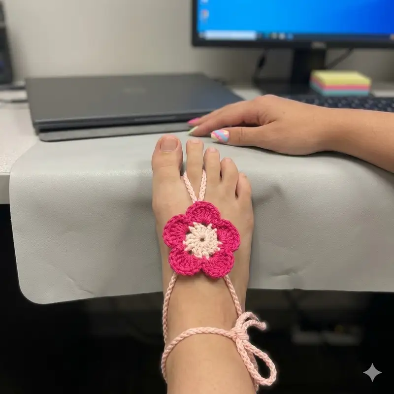 Complimentary Beginner Friendly crochet pattern: Baby Barefoot Sandals Pattern - Simple to follow guide