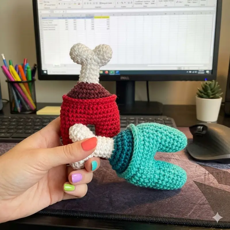 Complimentary Intermediate crochet pattern: Among Us Crewmate Amigurumi Pattern - Simple to follow guide