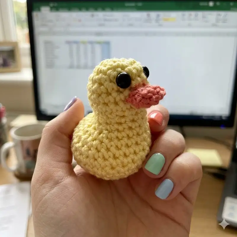 Complimentary Beginner Friendly crochet pattern: Daisy The Duck Amigurumi Pattern - Simple to follow guide