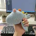 Cuddly Nessie Monster Amigurumi Pattern step 1 - construction progress