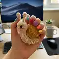 Snail Amigurumi Pattern step 1 - construction progress