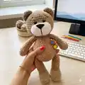 Teddy Bear Amigurumi Pattern step 2 - assembly progress