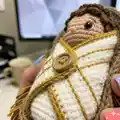 Sweet Handfuls Baby Jesus Amigurumi Pattern step 2 - assembly progress