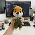 Handsome Dog Amigurumi Pattern step 4 - final assembly and finishing