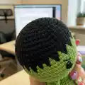 Mini Hulk Amigurumi Pattern step 2 - assembly progress