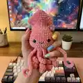 Squid Amigurumi Pattern step 4 - final assembly and finishing