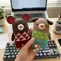 Minimals Dog Amigurumi Pattern step 2 - assembly progress