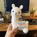 Layla the Llama Amigurumi Pattern step 1 - construction progress