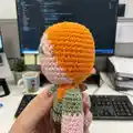Minecraft Written Crochet Patterns step 2 - assembly progress