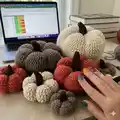 Crochet Pumpkin Pattern step 1 - construction progress