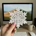 Twinkling Snowflakes Pattern step 1 - construction progress