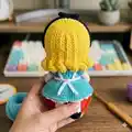 Alice in Wonderland Amigurumi Pattern step 4 - final assembly and finishing