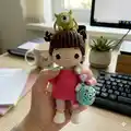Doll Boo Amigurumi Pattern step 2 - assembly progress