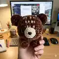My little Bear Amigurumi Pattern step 1 - construction progress