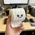 Angry TP Cal Amigurumi Pattern step 1 - construction progress