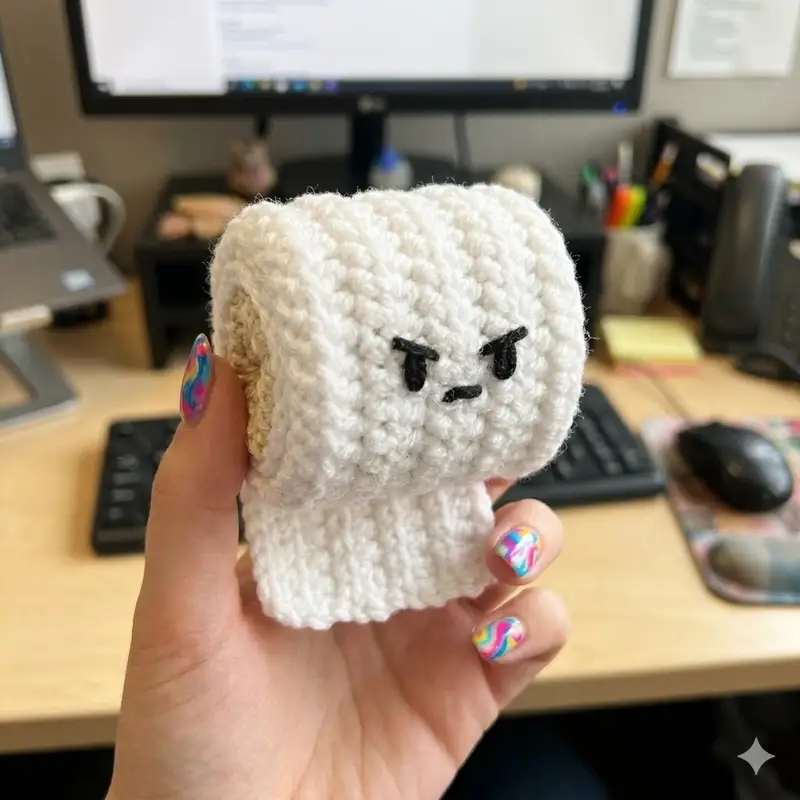 Complimentary Beginner Friendly crochet pattern: Angry TP Cal Amigurumi Pattern - Simple to follow guide