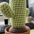Desert Crochet Cactus Amigurumi Pattern step 2 - assembly progress