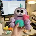 Monster Surprise (Mr. Love) Amigurumi Pattern step 3 - details and accessories