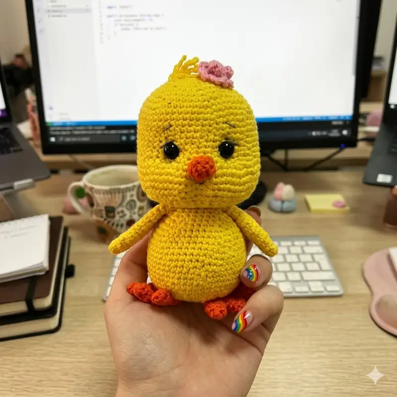 Complimentary Beginner Friendly crochet pattern: Cute Chick Amigurumi Pattern - Simple to follow guide