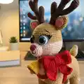 Forest Deer Amigurumi Pattern step 2 - assembly progress